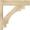 Ekena Millwork Merced Block Rough Sawn Outlooker, Douglas Fir, 6"W x 24"D x 24"H OUT06X24X24MRC05RDF - alternate 4